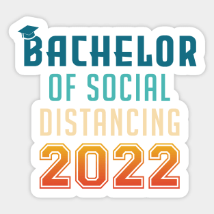 Bachelor of Social Distancing 2022 Graduation Sticker